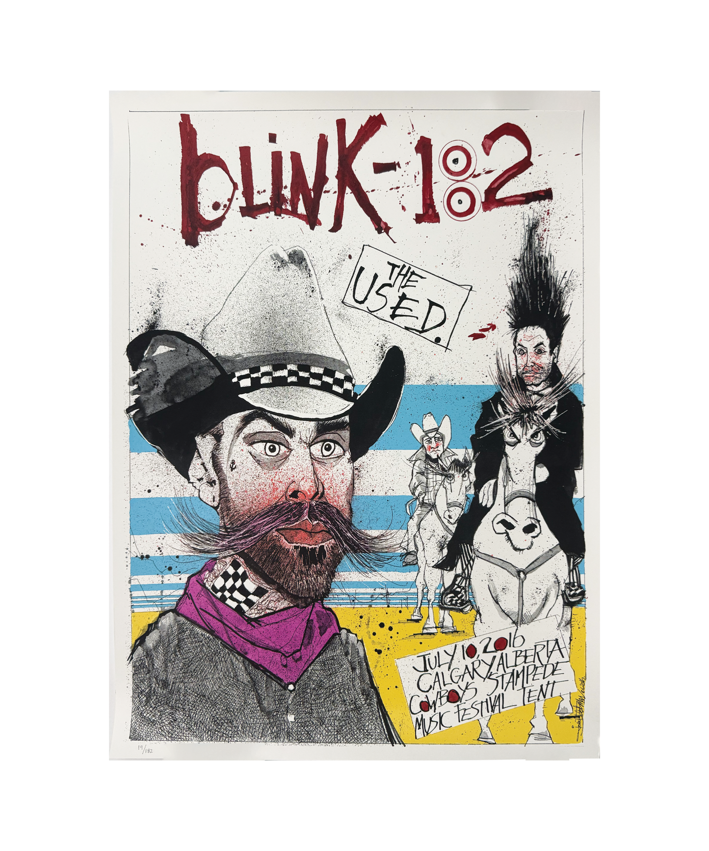 Blink - 182 - Calgary - July 10, 2016 - Tour Poster