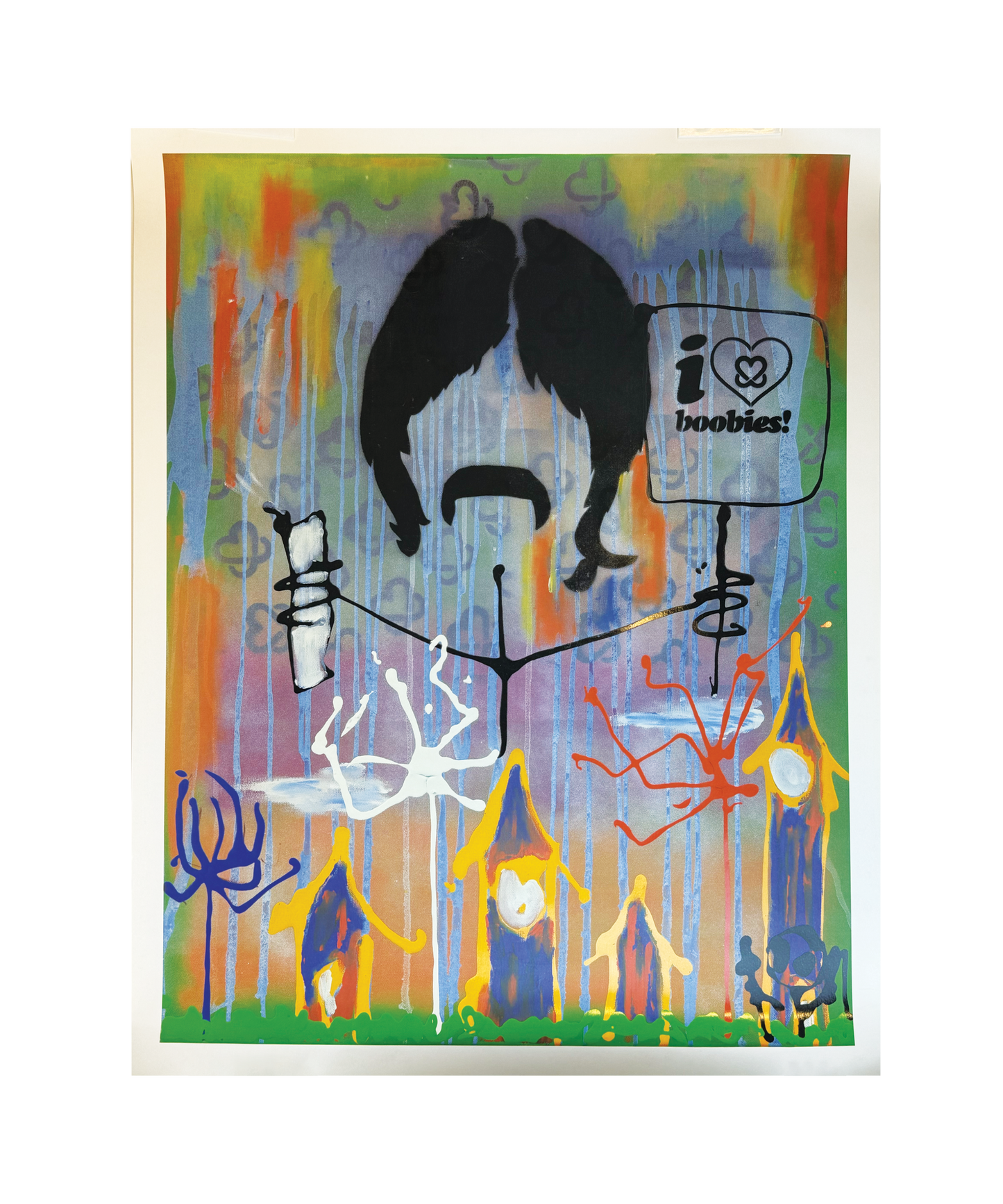 Tom Delonge - I <3 Boobies - Art Print