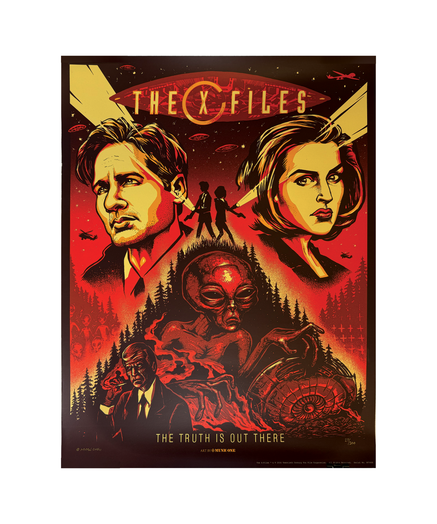 X-Files - The Truth Is Out There - Signed Poster