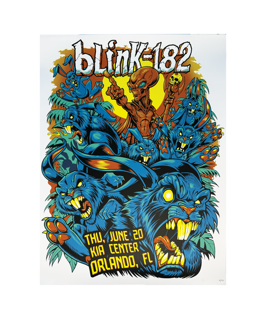 Blink - 182 - Orlando, FL - June 20 - Tour Poster