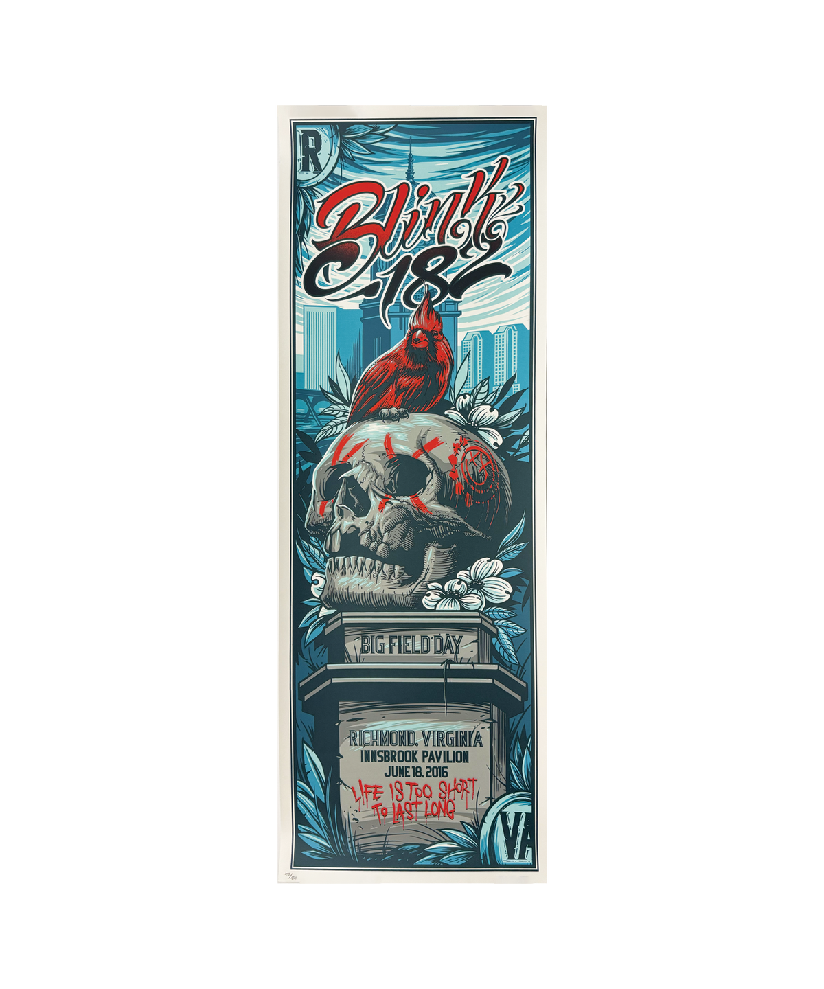 Blink - 182 - Richmond, VA - June 18, 2016 - Tour Poster – JP