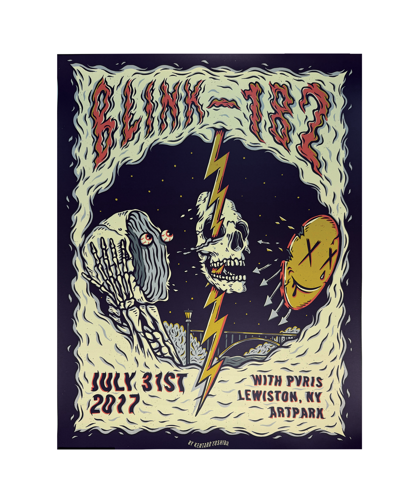 Blink - 182 - Lewiston, NY - July 31, 2017 - Tour Poster