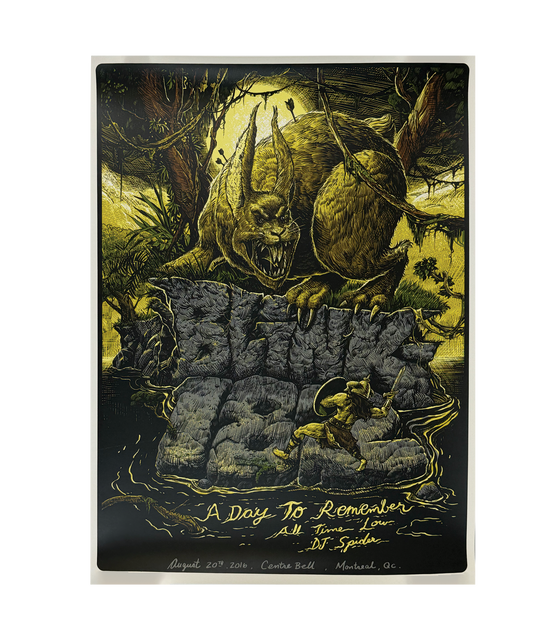 Blink - 182 - Montreal, QB - August 20, 2016 - Tour Poster