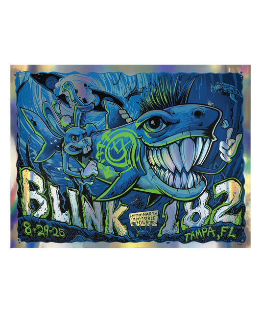 Blink - 182 - Tampa, FL - August 29, 2025 - Tour Poster
