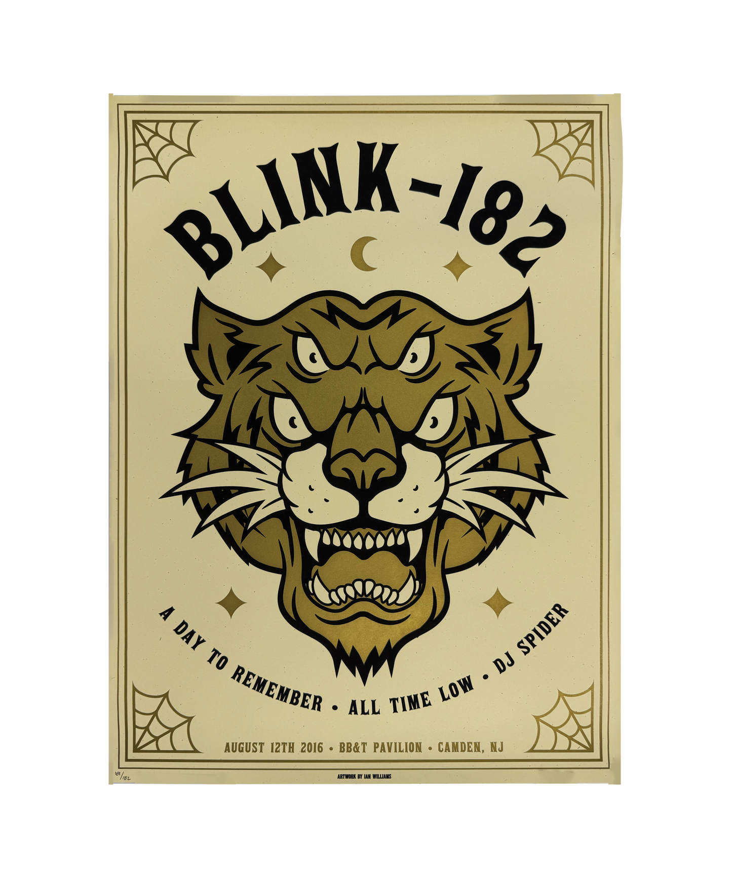 Blink - 182 - Camden, NJ - August 12, 2016 - Tour Poster