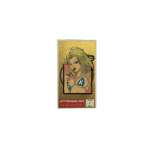 DBZ Android 18 Enamel Pin - Blue Sparkle Variant