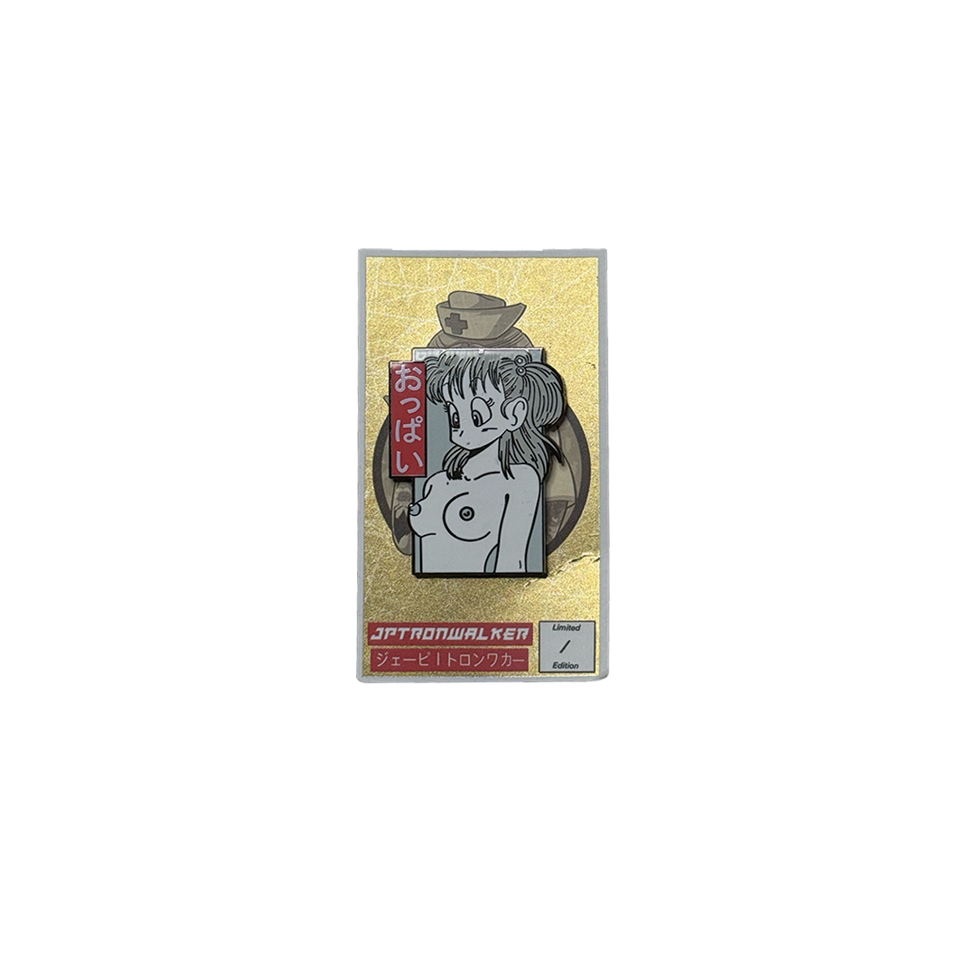 Bulma XXX Enamel Pin - Grey Variant