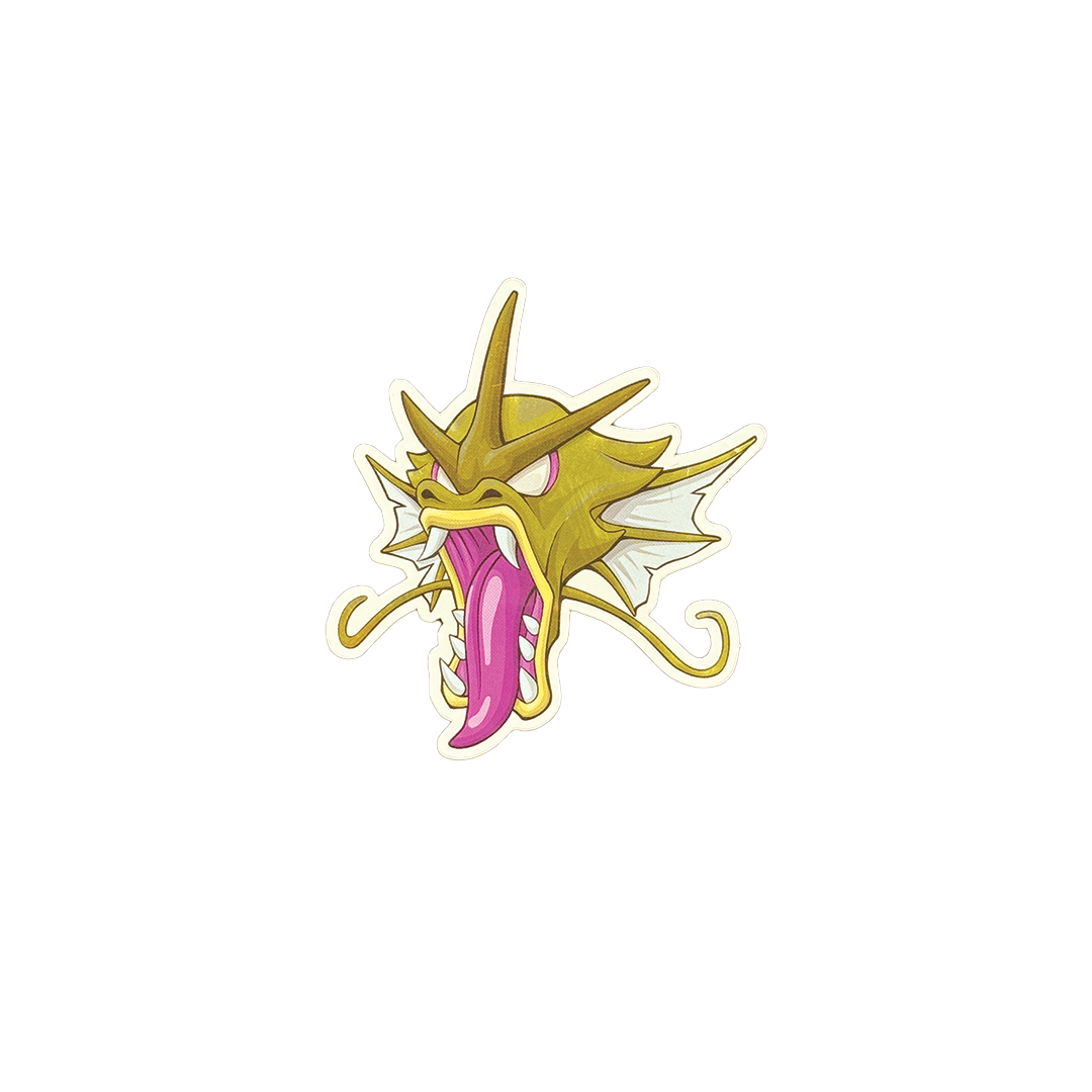 Shiny Water Head Dragon Sticker