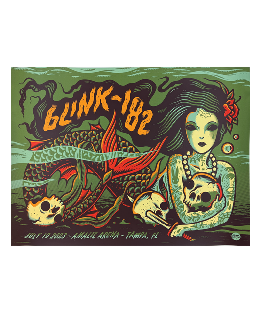 Blink - 182 - Tampa, FL - July 10, 2023 - Tour Poster
