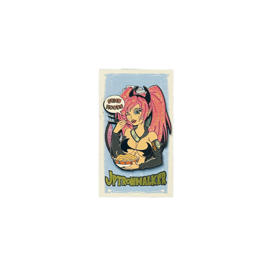 Send Noods Enamel Pin - Black Variant