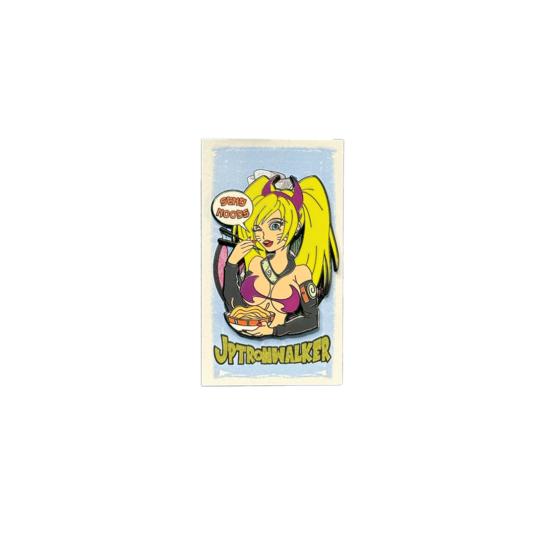 Send Noods Enamel Pin - Red Variant